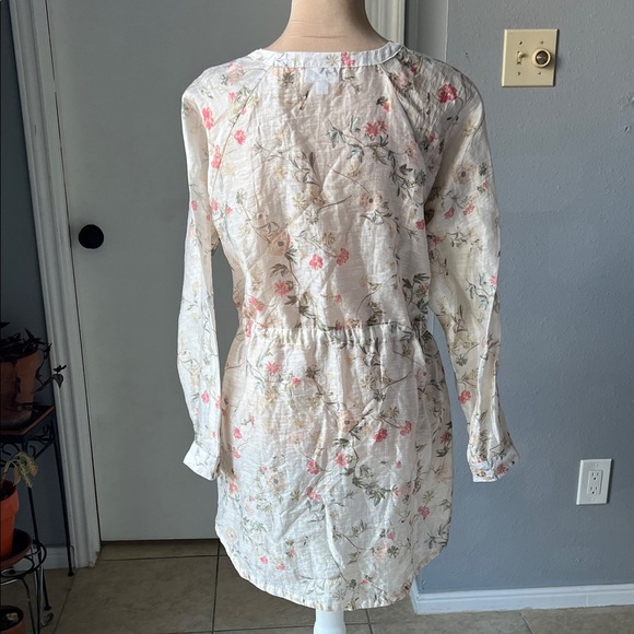 J. Jill Floral Tunic - Cream and Pink - Picture 4 of 8